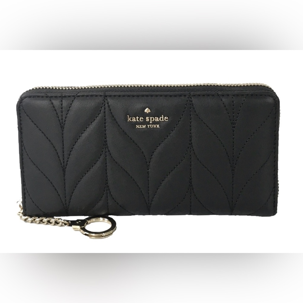 Kate Spade- Briar Lane Black Wallet with chain